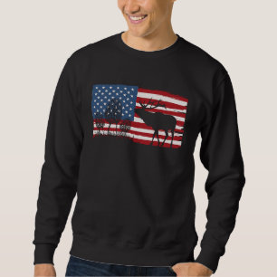 Sudadera Bandera estadounidense de caza de hongos morel de 