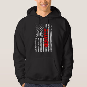 Sudadera Bandera estadounidense de EE. UU. Deportes de taco