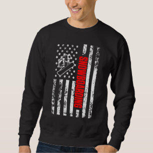 Sudadera Bandera estadounidense de EE. UU. Deportes Patriót