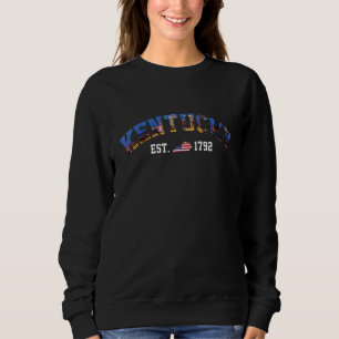 Sudadera Bandera estadounidense de EE. UU. Estado Ciudad Pa