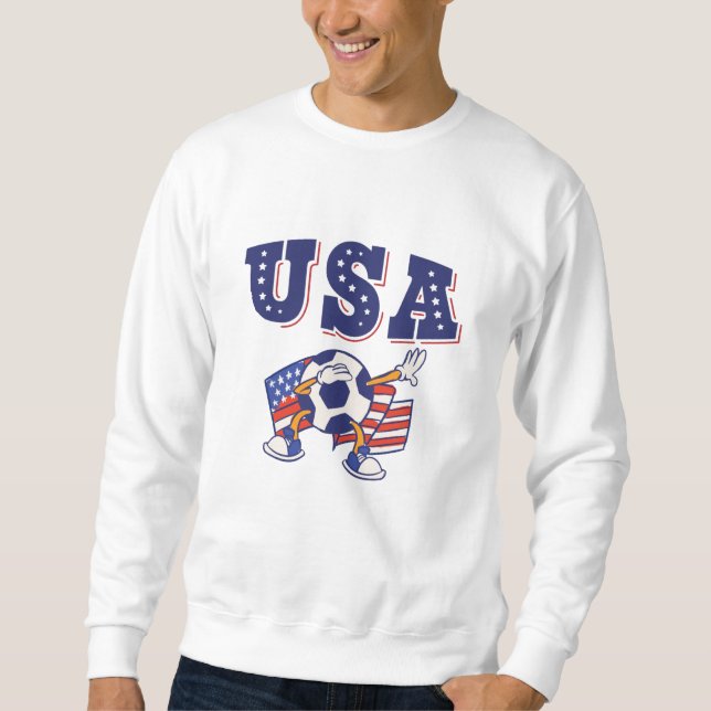 Sudadera Bandera estadounidense de la camiseta de un hincha (Anverso)
