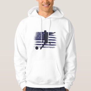 Sudadera Bandera estadounidense de la camiseta de un hincha
