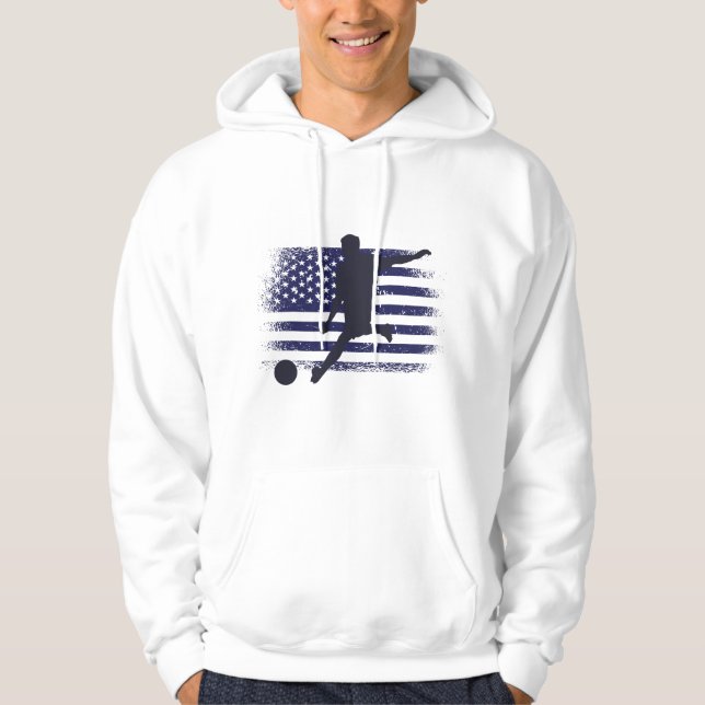 Sudadera Bandera estadounidense de la camiseta de un hincha (Anverso)