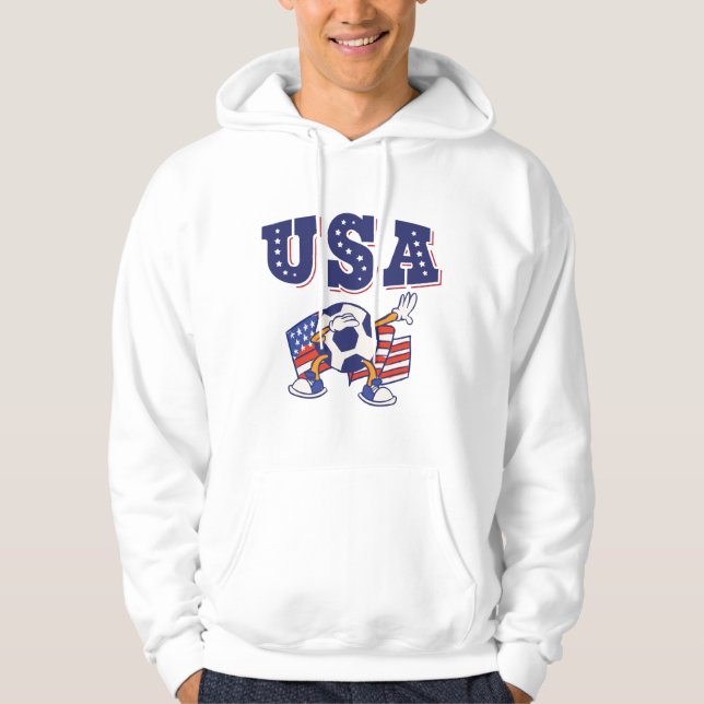 Sudadera Bandera estadounidense de la camiseta de un hincha (Anverso)