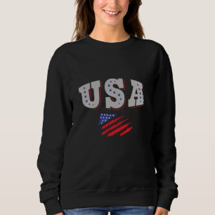 Sudadera Bandera estadounidense de la camiseta de un hincha