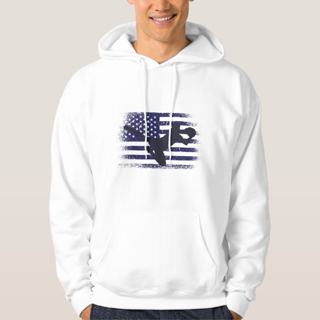 Sudadera Bandera estadounidense de la camiseta de un hincha (Anverso)