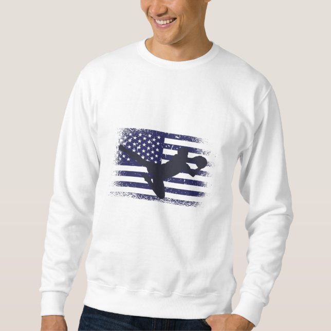 Sudadera Bandera estadounidense de la camiseta de un hincha (Anverso)