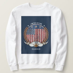 Sudadera Bandera estadounidense de la época de 1974