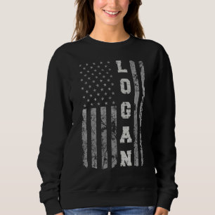 Sudadera Bandera estadounidense de Logan Utah