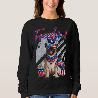 Sudadera Bandera Estadounidense De Merica Pug Dog 4 De Juli