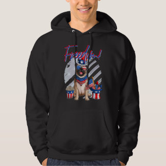 Sudadera Bandera Estadounidense De Merica Pug Dog 4 De Juli