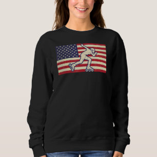 Sudadera Bandera Estadounidense De Patinaje Patriótico El 4