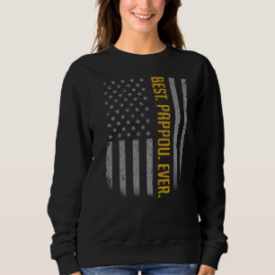 Sudadera Bandera estadounidense del mejor papa para los hom