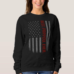 Sudadera Bandera estadounidense del mejor papa para los hom