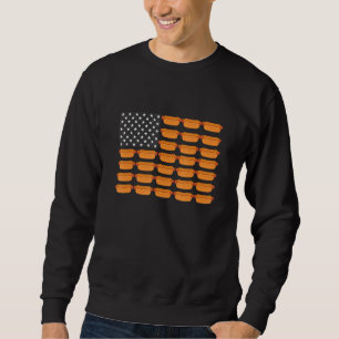Sudadera Bandera estadounidense del perro caliente