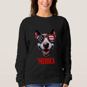Sudadera Bandera estadounidense del Toro Terrier Merica 4 d