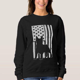 Sudadera Bandera Estadounidense Diseño Del Tema Del Perro S