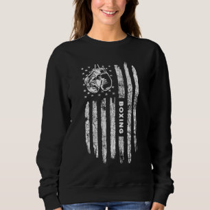 Sudadera Bandera estadounidense en problemas de boxeo - Box