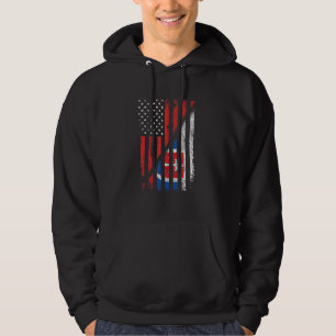 Sudadera Bandera Estadounidense Eslovaca Estilo Retro Usa E