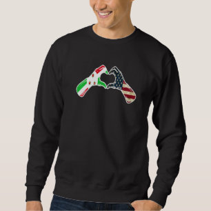 Sudadera Bandera estadounidense estadounidense de Burundi