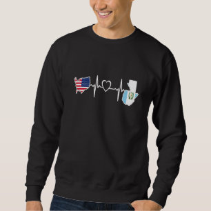 Sudadera Bandera estadounidense estadounidense de Guatemala