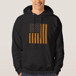 Sudadera Bandera estadounidense Honeycomb Honey Beek