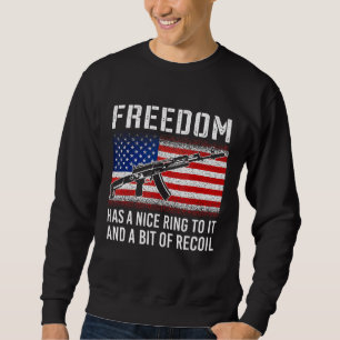 Sudadera Bandera Estadounidense Libertad Tiene Un Buen Anil