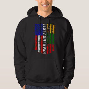 Sudadera Bandera estadounidense Lituania Bandera mejor tía