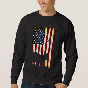 Sudadera Bandera Estadounidense Mau Silhouette De Egipto 4 