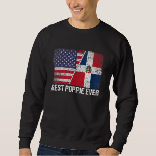Sudadera Bandera estadounidense Mejor Poppie Bandera Repúbl