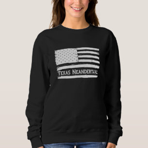 Sudadera Bandera estadounidense neandertal orgulloso de Tex