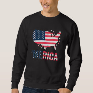 Sudadera Bandera Estadounidense Patriota América 4 De Julio