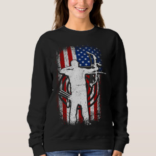 Sudadera Bandera estadounidense patriota Usa 4 de julio de