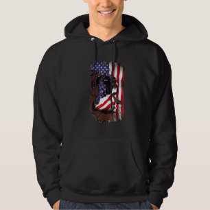 Sudadera Bandera Estadounidense Patriótica Boxer Perro Esta