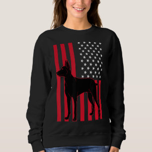 Sudadera Bandera Estadounidense Perro Mascota Animal Orgull