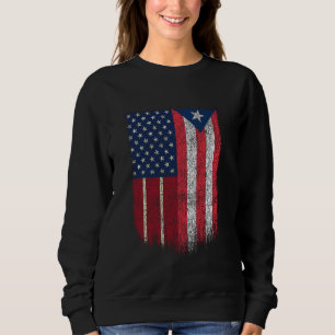 Sudadera Bandera estadounidense puertorriqueña US Puerto Ri