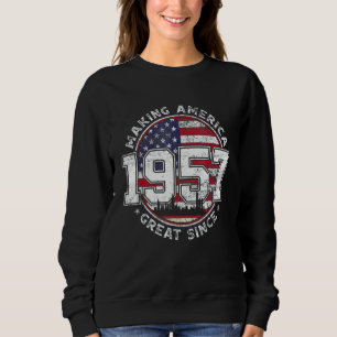 Sudadera Bandera estadounidense que hace a Estados Unidos g