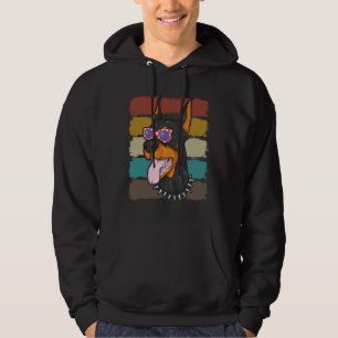 Sudadera Bandera estadounidense retro vintage doberman