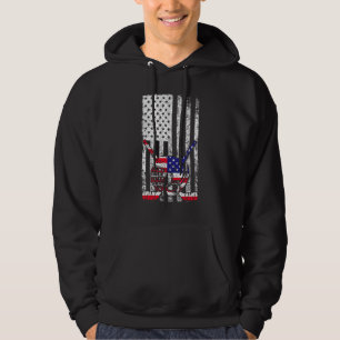 Sudadera Bandera Estadounidense Ropa De Hockey Sobre Hielo