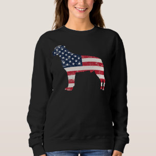 Sudadera Bandera estadounidense Rottweiler