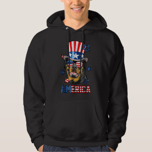 Sudadera Bandera Estadounidense Rottweiler 4 De Julio Pn Pa