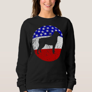 Sudadera Bandera estadounidense Rottweiler Dog