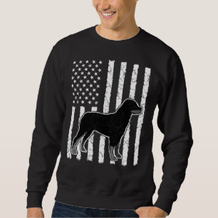 Sudadera Bandera estadounidense Rottweiler Dog Happy Indepe