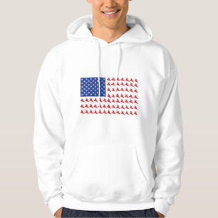 Sudadera Bandera estadounidense Snowboard