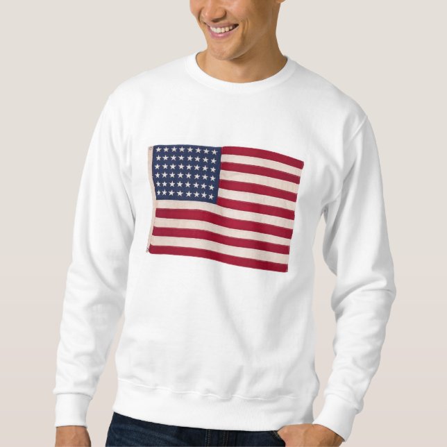 Sudadera Bandera estadounidense vintage (Anverso)
