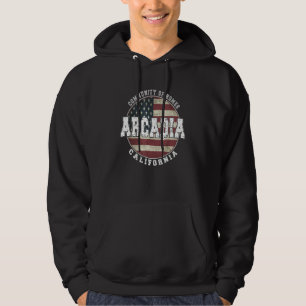 Sudadera Bandera estadounidense vintage de Arcadia Californ