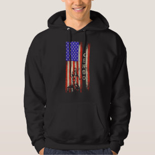 Sudadera Bandera Estadounidense Vintage Kendo Aikido Shinai