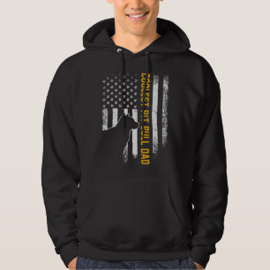 Sudadera Bandera estadounidense vintage USA Pit Bull padre