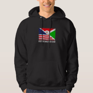 Sudadera Bandera estadounidense y Bandera burundiana Mejor