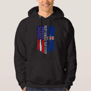 Sudadera Bandera estadounidense y bandera de Cabo Verde mej
